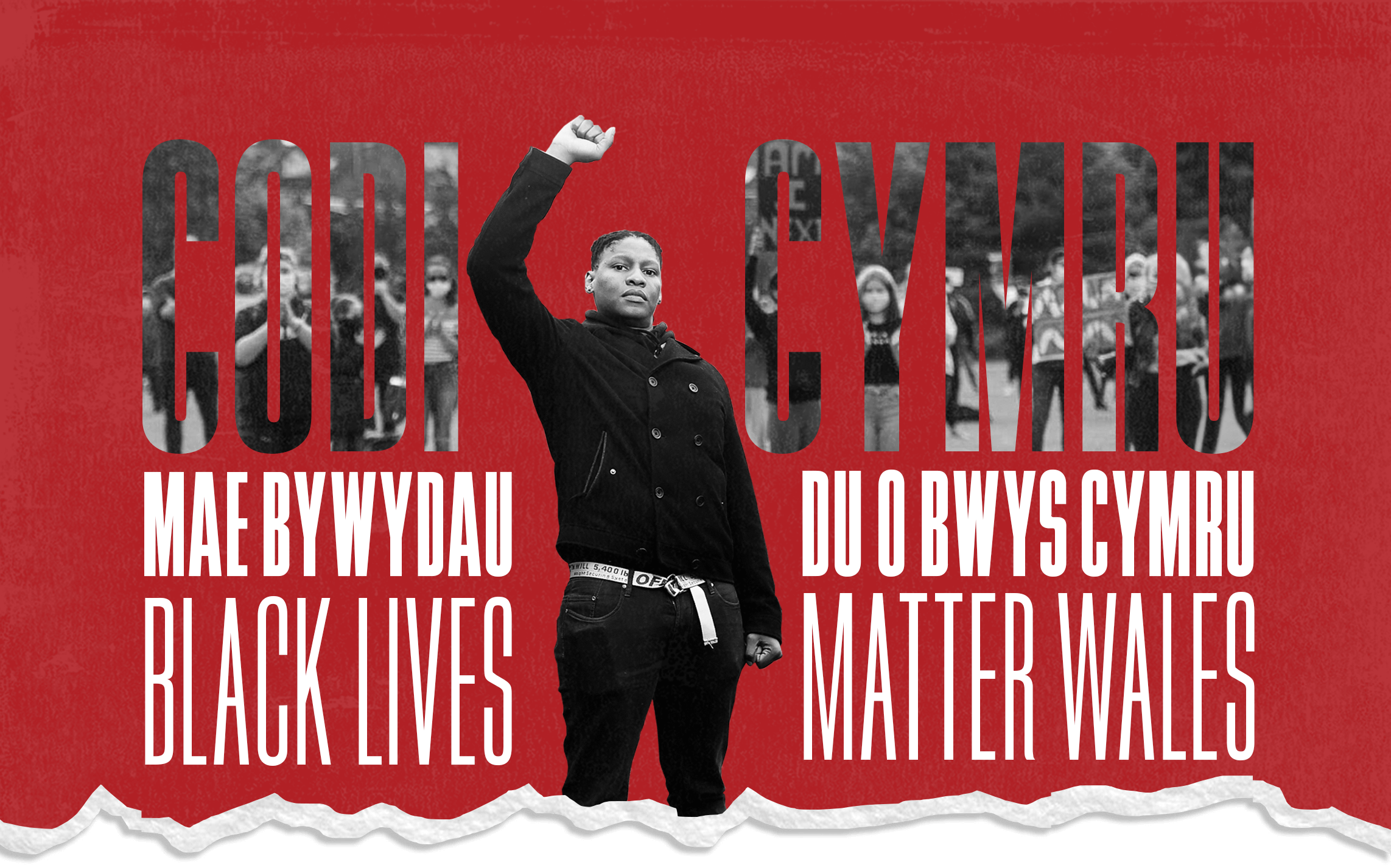 black lives matter BLM Wales Codi Cymru img 65757733